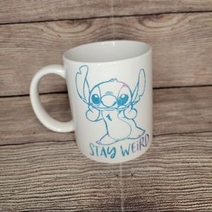 Stitch stay weird coffee mug